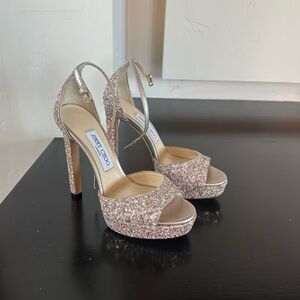 Jimmy Choo glitter heel